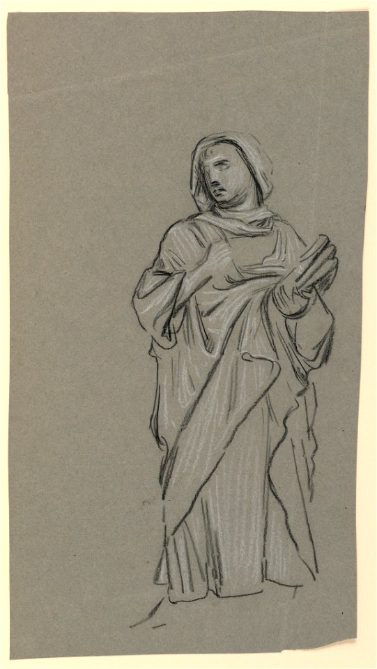 Drawing, study of a costumed figure, ca. 1890 (CH 18404481)