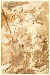 Drawing, The Trinity and the Apostles, St. Peter and St. Paul, 1770–80 (CH 18543335)