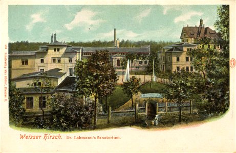 Dresden, Sachsen - Dr. Lahmanns Sanatorium (Zeno Ansichtskarten). Free illustration for personal and commercial use.
