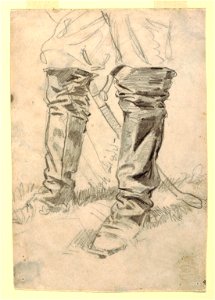 Drawing, Study of Cavalry Officer's Boots, 1862–64 (CH 18173699)