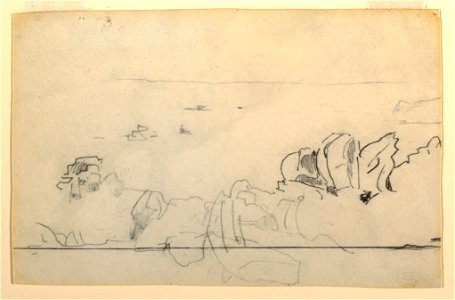 Drawing, View of the Sea from Cliffs, 1890–99 (CH 18174647)