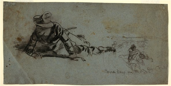 Drawing, Three Days on the Front, ca. 1863 (CH 18173677)