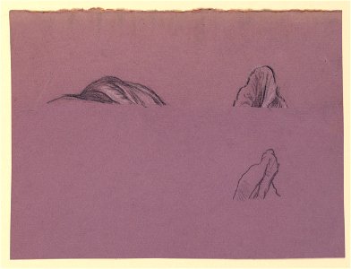 Drawing, Study of Drapery for Fortune (.), ca. 1890 (CH 18404525)
