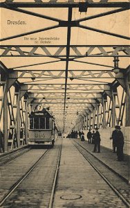 Dresden, Sachsen - Interimsbrücke (Zeno Ansichtskarten)