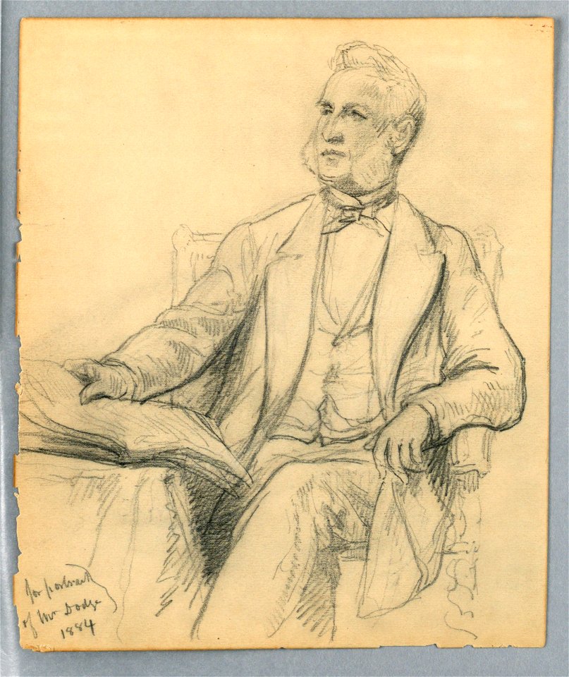 Drawing, William E. Dodge Seated, 1884 (CH 18346505)