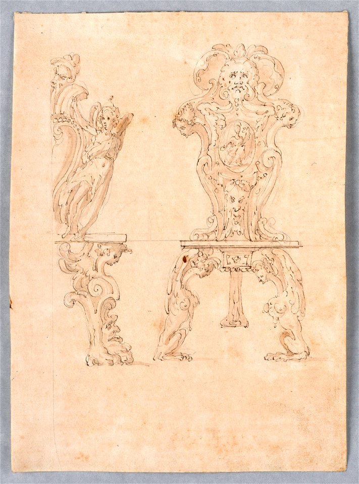 Drawing, TWO CHAIRS, ca. 1580 (CH 18552397)