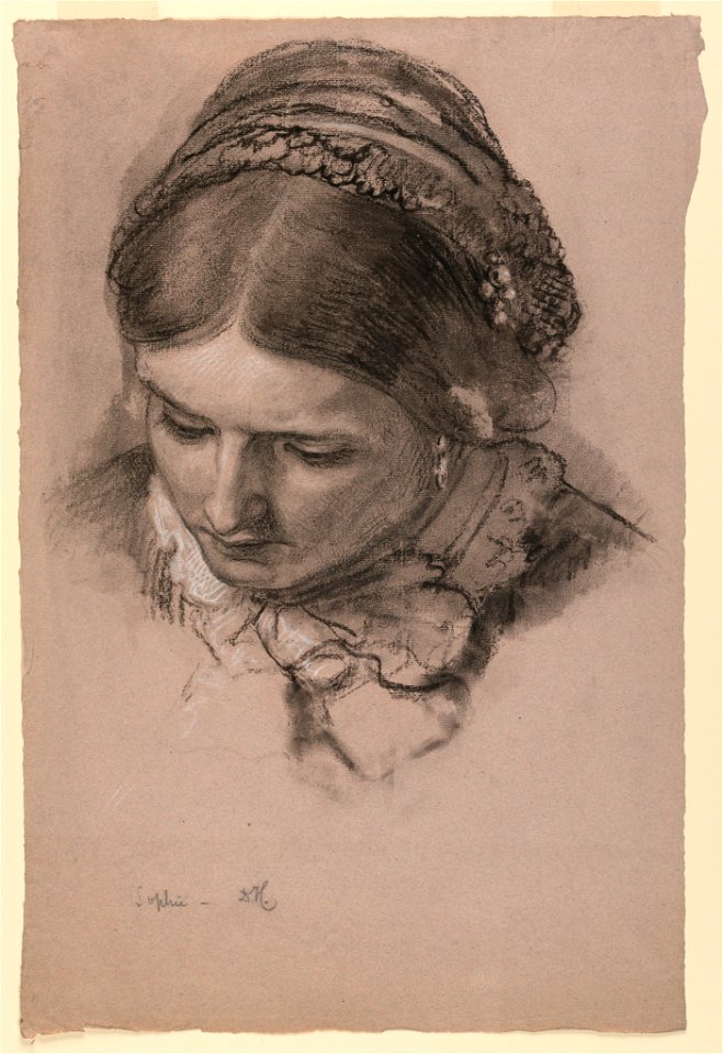Drawing, The Artist's Wife Sophie, 1853 (CH 18566183)