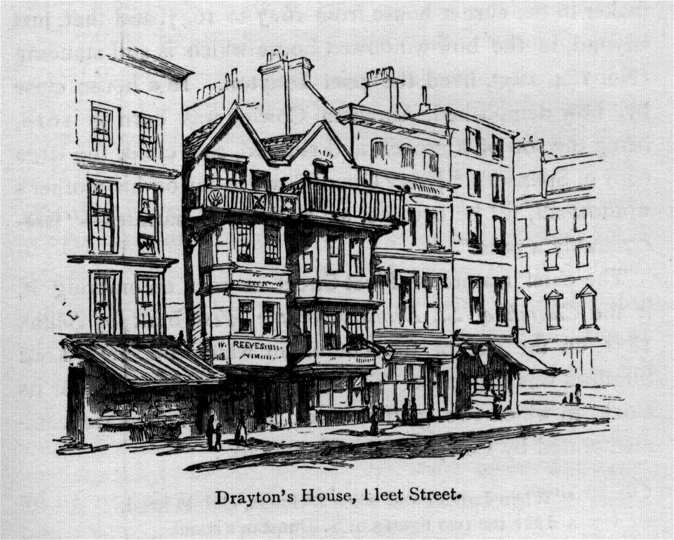 Drayton's House, Fleet Street - Walks in London, Augustus Hare, 1878