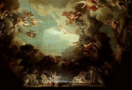Dresden, Zwinger, Mathematisch-Physikalischer Salon, Louis de Silvestre, Psyche und Amor, Figur 10