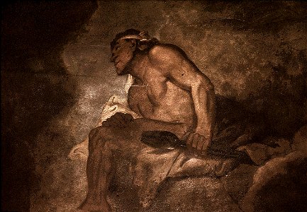 Dresden, Zwinger, Mathematisch-Physikalischer Salon, Louis de Silvestre, Psyches Aufnahme in den Olymp, Figur 13