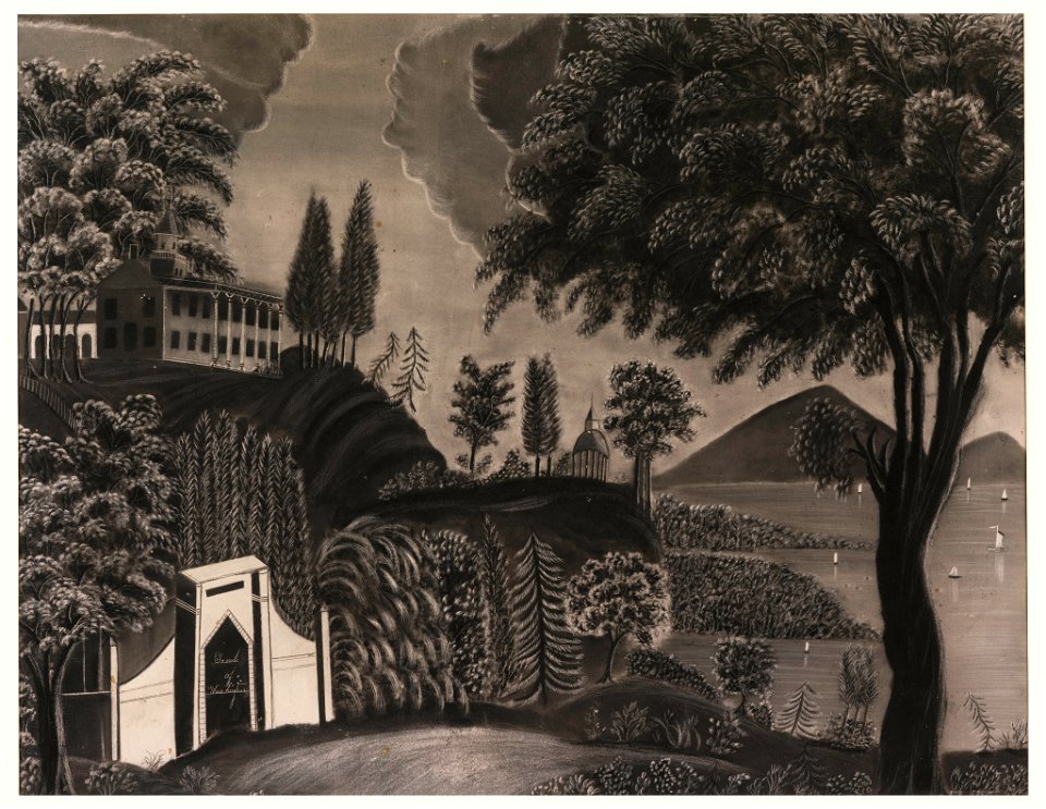 Drawing, Tomb of George Washington, Mt. Vernon, ca. 1820 (CH 18482643)