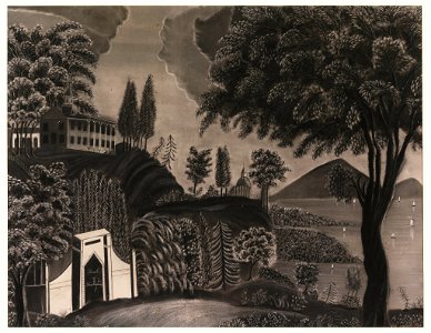 Drawing, Tomb of George Washington, Mt. Vernon, ca. 1820 (CH 18482643)