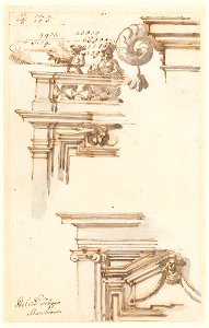 Drawing, Two Doorcases, 1750–75 (CH 18127699)