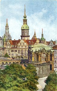 Dresden - Zwingerpavillon. Free illustration for personal and commercial use.