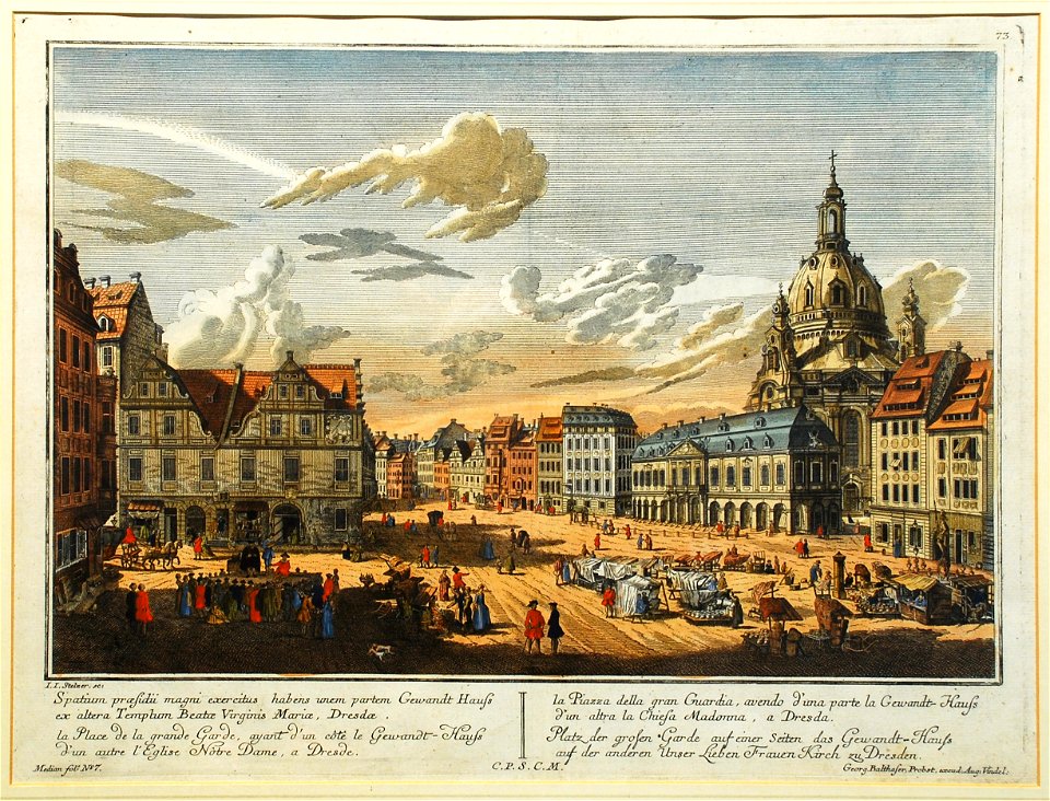 Dresden Frauenkirche um 1750