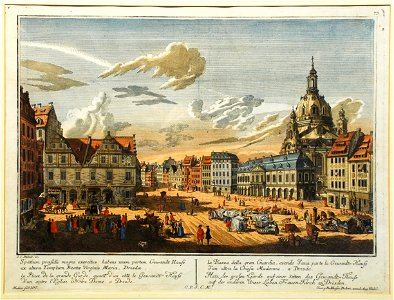 Dresden Frauenkirche um 1750