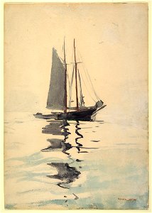 Drawing, Two-masted Schooner with Dory, 1894 (CH 18174241)