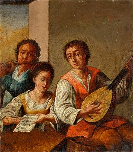 Drei Musizierende Italien 18Jh