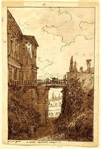 Drawing, Villa Farnese- in the Moat of Caprarola, ca. 1813 (CH 18113669)