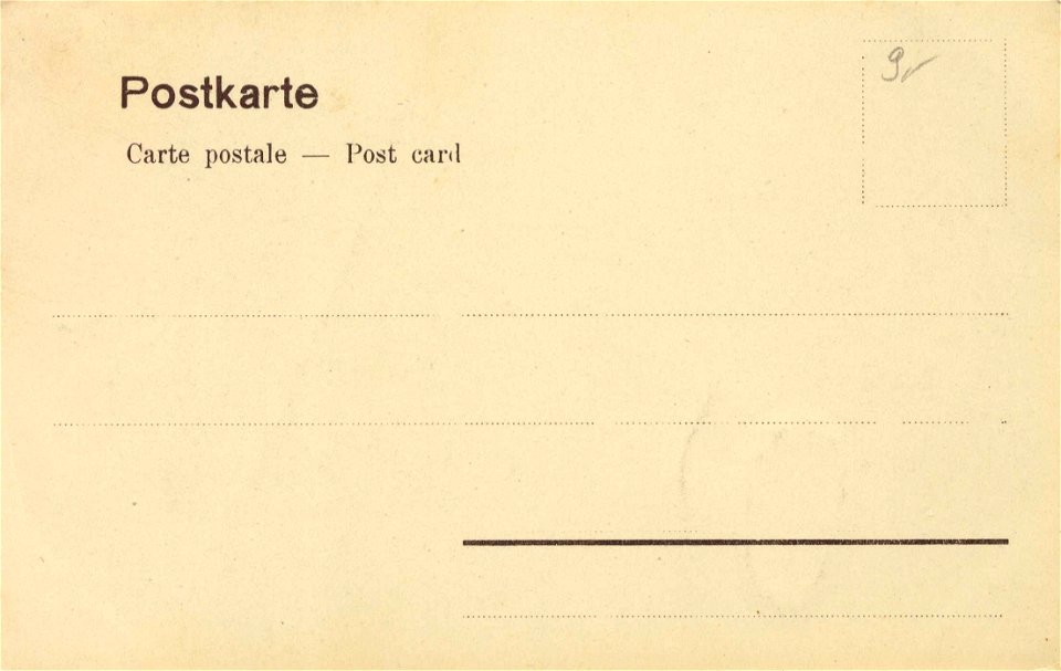 Dresden, Sachsen - Körnerdenkmal, Georgesplatz (back) (Zeno Ansichtskarten)