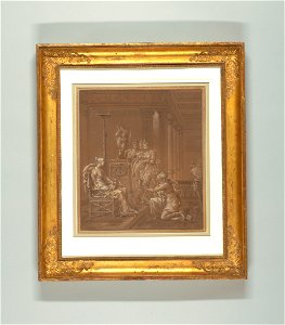 Drawing, Wallpaper Design- Psyche Bringing to Venus a Glass from the Fountain of Youth, 1815 (CH 18653925)