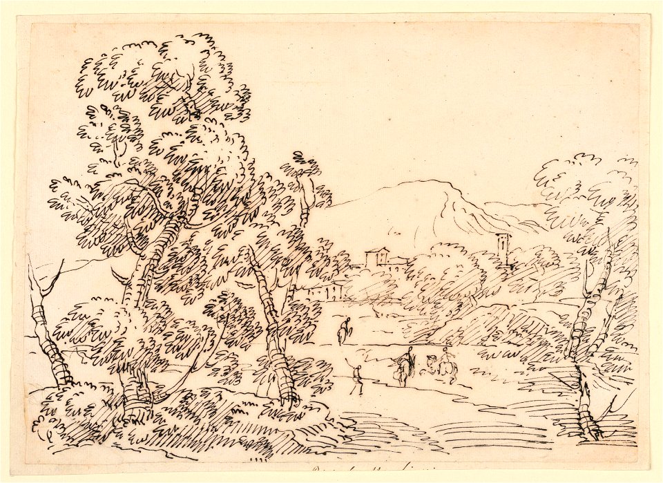 Drawing, Wooded Landscape, 1750–1770 (CH 18122937-2)