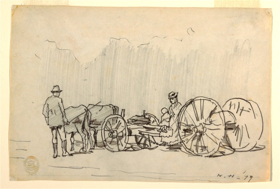 Drawing, Yoke of Oxen, 1879 (CH 18174793)