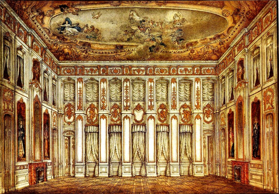 Dresden Palais Brühl Festsaal 1876