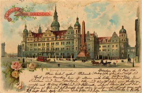 Dresden, Sachsen - Kgl. Schloss (Zeno Ansichtskarten)