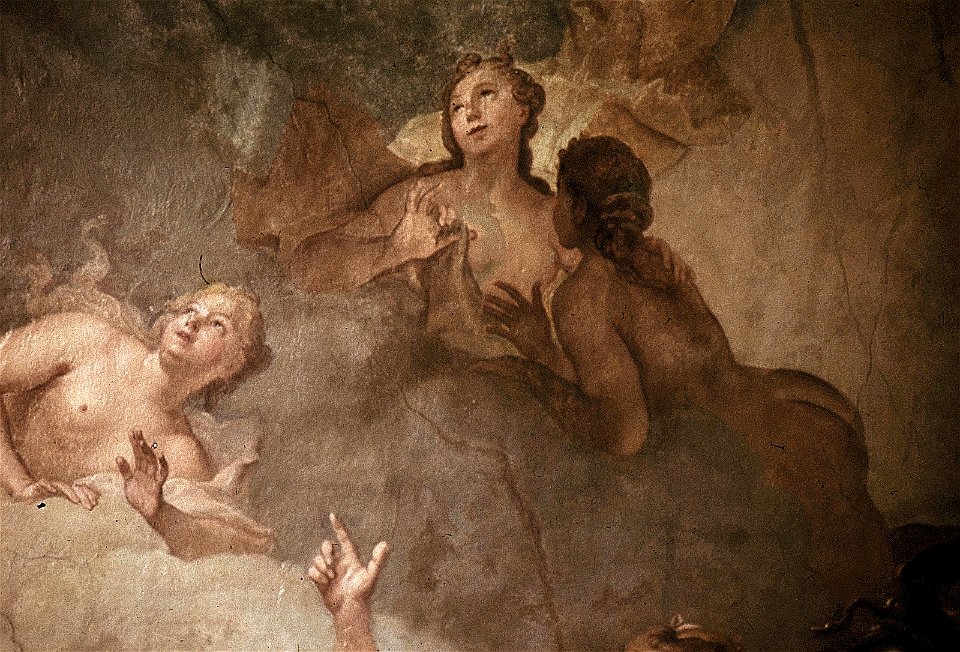 Dresden, Zwinger, Mathematisch-Physikalischer Salon, Louis de Silvestre, Psyche und Amor, Figur 6