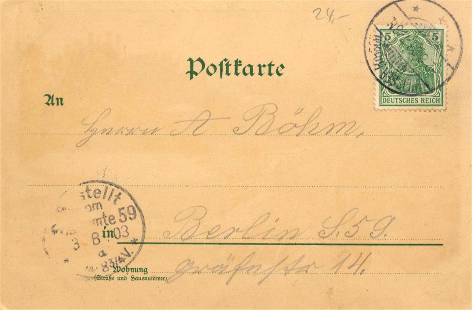 Dresden, Sachsen - Drahtseilbahn Loschwitz-Weißer Hirsch (back) (Zeno Ansichtskarten)