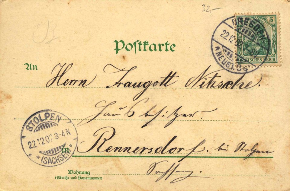 Dresden, Sachsen - König-Johann-Denkmal; Kgl. Schloss; Kath. Hofkirche (back) (Zeno Ansichtskarten)