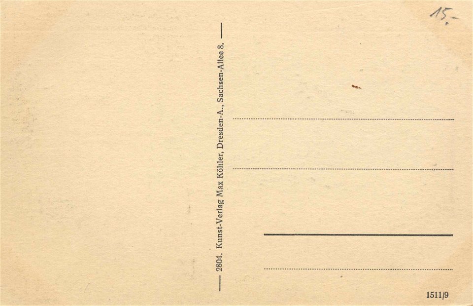 Dresden, Sachsen - Oberloschwitz, Weißer Hirsch; Luisenhof; Drahtseilbahn mit Luisenhof (back) (Zeno Ansichtskarten)