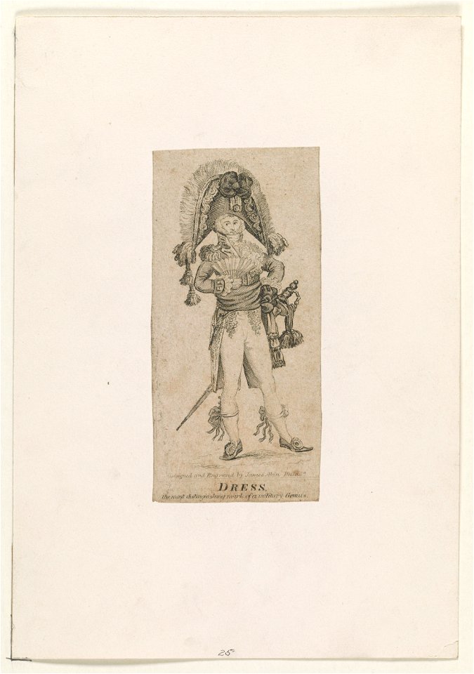 Dress, the most distinguishing mark of a military genius - designed and engraved by James Akin, Philada. LCCN2002708974
