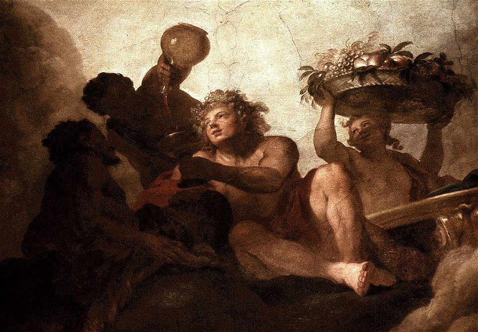 Dresden, Zwinger, Mathematisch-Physikalischer Salon, Louis de Silvestre, Andere Figuren 4, Bachanal