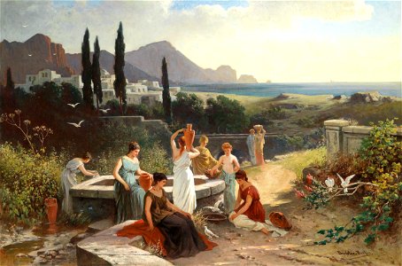 Albert Dreßler Frauen am Brunnen