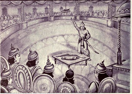 Drishtadumnya announces about the Draupadi Swayamvara