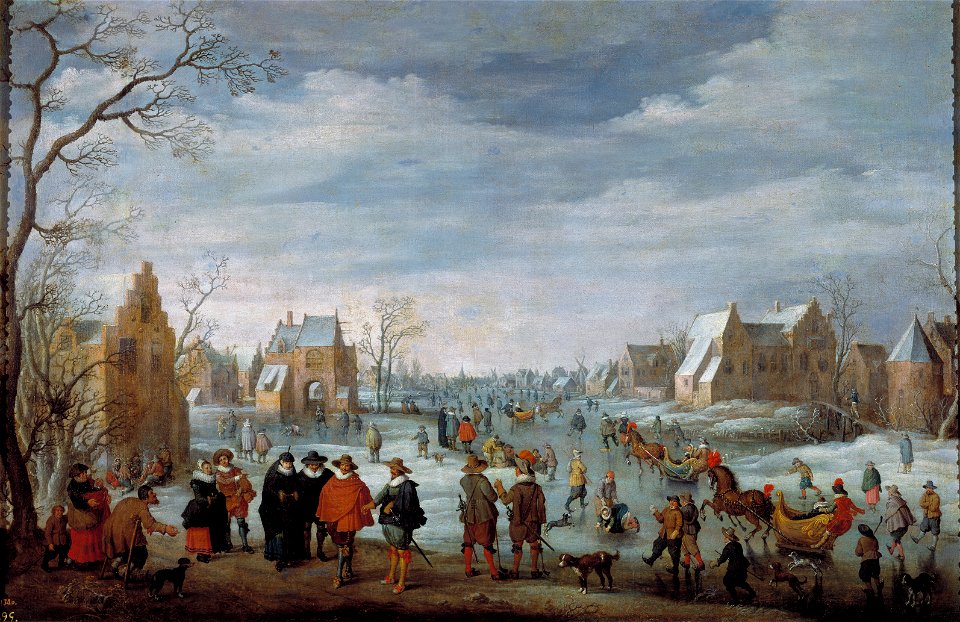 Drooschloot-paisaje invernal-prado