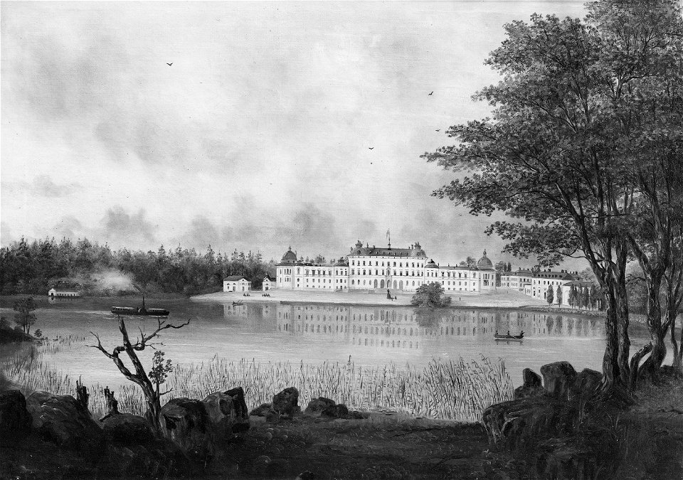 Drottningholms slott (Alfred Wiström) - Nationalmuseum - 39688
