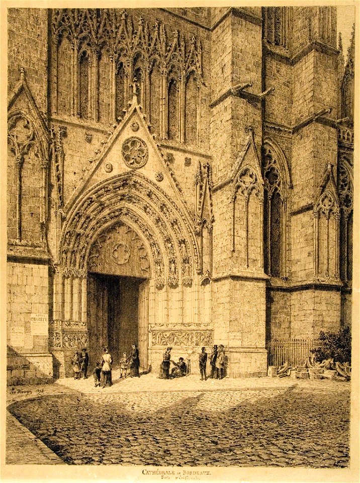 Drouyn Léo - cathédrale St-André porte sud
