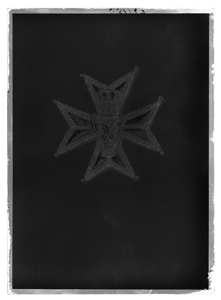 Dräktkraschan för kommendör av Vasaorden, Sverige, 1860-1871 - Livrustkammaren - 26276-negative