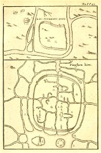 Du Halde - Description de la Chine - Villes de Kiu tcheou fou - Pinghou hien
