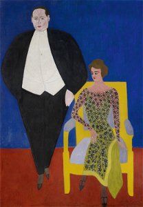 Dubbelportret van Gustave en Norine Van Hecke, Léon Spilliaert, Mu.ZEE Oostende, SM002531