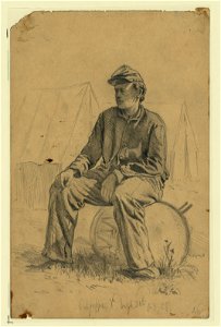 Drummer boy, taking a rest, Culpeper, Va.) - EF LCCN2004661816