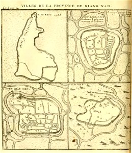Du Halde - Description de la Chine - Villes de la province de Kiang nan