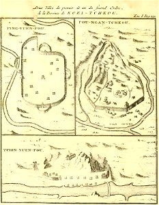 Du Halde - Description de la Chine - Villes de la province de Koei Tcheou