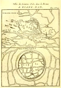 Du Halde - Description de la Chine - Villes de troisieme ordre dans la province ce Kiang nan