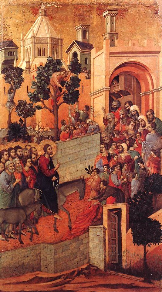 Duccio di Buoninsegna - Entry into Jerusalem - WGA06783