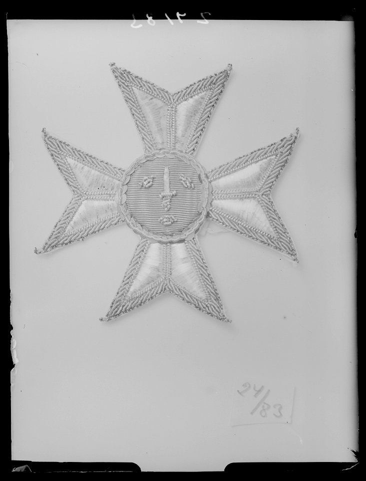 Dräktkraschan för kommendör av Svärdsorden Sverige 1860-1871 - Livrustkammaren - 36462