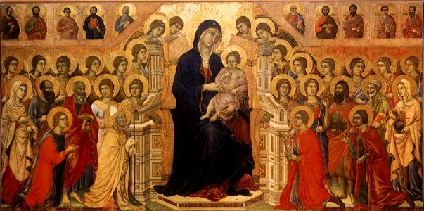 Duccio di Buoninsegna - Maestà (Madonna with Angels and Saints) - WGA06742